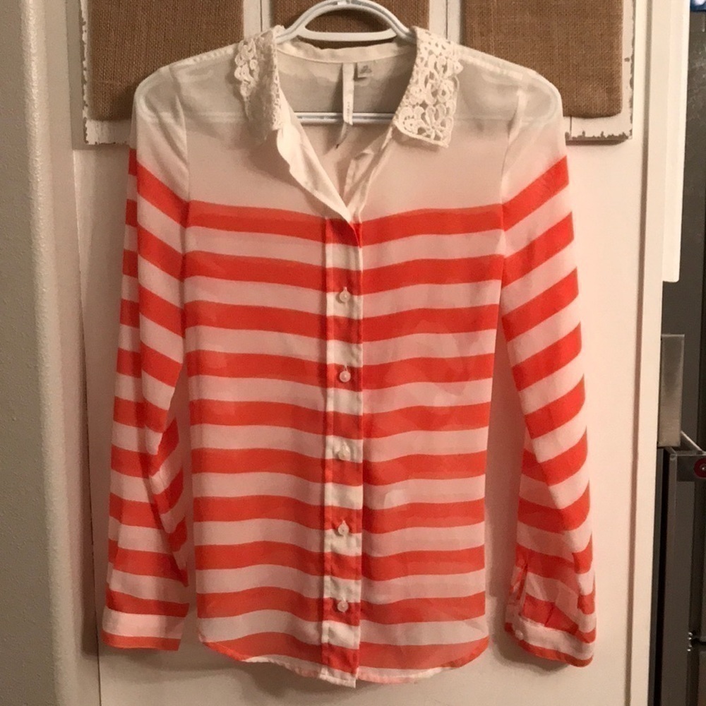Lovely Lauren Ashley Sheer Top